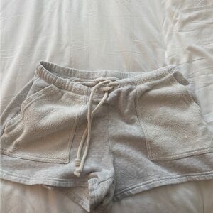 Aerie Light Gray Athletic Sweat Shorts